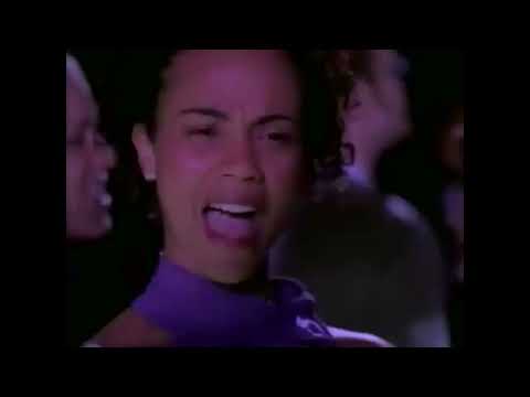 Get Over It official trailer title card with the teen ensemble in bright 2000s styling