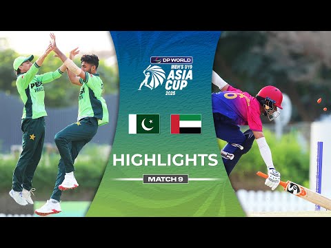 Match 9 | Pakistan U19 vs UAE U19 | Highlights | DP World Men's U19 Asia Cup 2025