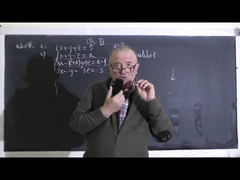 Lectia 1379 - Sisteme liniare compatibile - Un exercitiu in direct pe Proful Online TV - Clasa 11