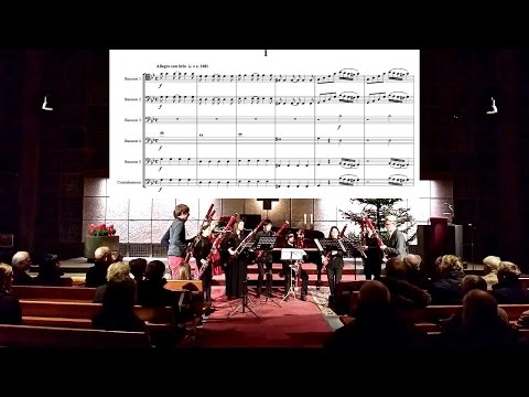 KOR - Mozart Symphony no. 25, 1st mov, for Bassoons & Contrabassoon