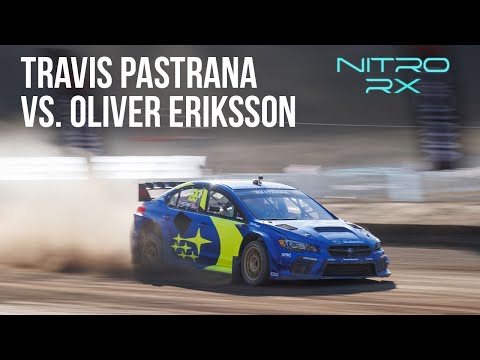 Travis Pastrana vs. Oliver Eriksson | Nitro Rallycross Battle Bracket Round 4 Day 1