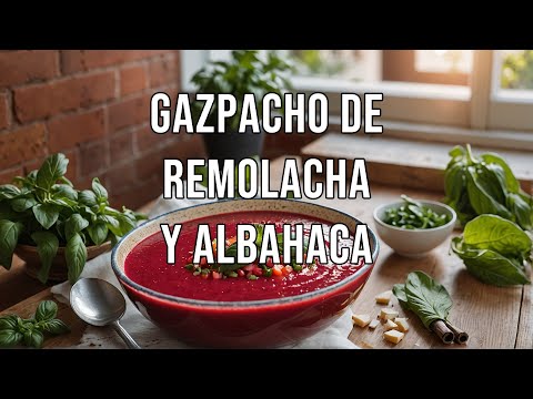 🍅 Gazpacho de Remolacha y Albahaca Fresca 🍅