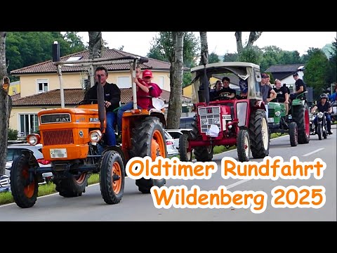 Völlig irre Traktor Ausfahrt beim Oldtimertreffen zum 150. Jubiläum der Feuerwehr Wildenberg