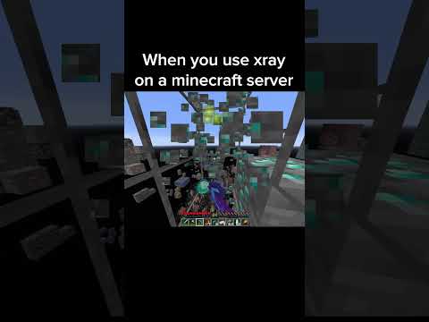 When you use x-ray on a Minecraft server
