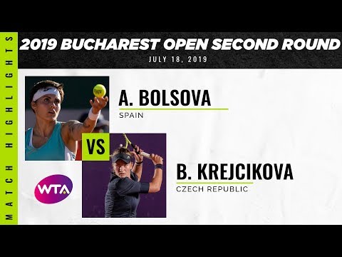 Aliona Bolsova vs. Barbora Krejcikova | 2019 Bucharest Open Second Round | WTA Highlights