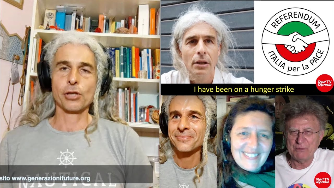 DAVIDE TUTINO NON MANGIA DA MOLTI GIORNI PER SPINGERE IL REFERENDUM SULLA PACE