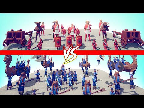 VIKING TEAM vs ANCIENT TEAM - TABS | Totally Accurate Battle Simulator 2022