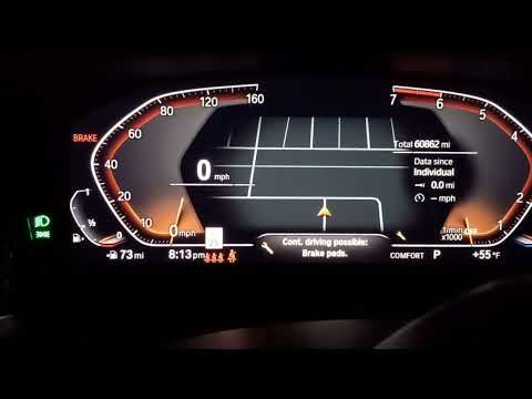 🚗 RESET Brake Pad Mileage 2019 BMW 330i after brake pad installation