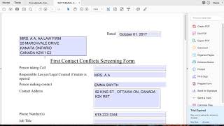 Q176. What is Conflict Screening Statement and Report?