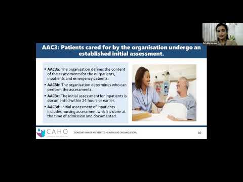 CAHO-NABH Education Series (Entry Level) Access, Assessment and Continuity of Care - Dr Lallu Joseph