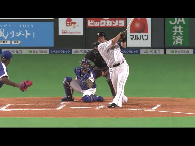 【1回裏】さすがキャプテン!! ファイターズ・中田の一打で先制!! 2018/6/2 F-D