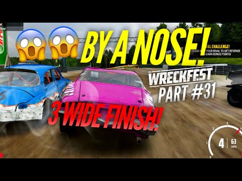 (THREE WIDE TO THE LINE!) WRECKFEST CAREER MODE Playthrough Part #31 (Xbox One 1080p HD)