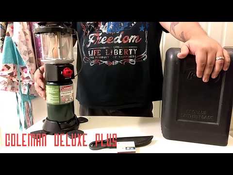 Adrian Survives: Coleman deluxe plus propane lantern review, How to, Set-up and burn in mantels