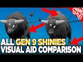 All Gen 9 Shiny Pokemon Visual Aid Comparison For Scarlet And Violet