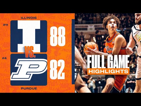 #11 Illinois at #4 Purdue | Full Game Highlights 1/24/26
