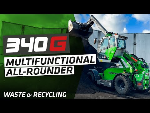 Multifunktionalität in der Biogasanlage mit unserem Alleskönner - SENNEBOGEN 340 G