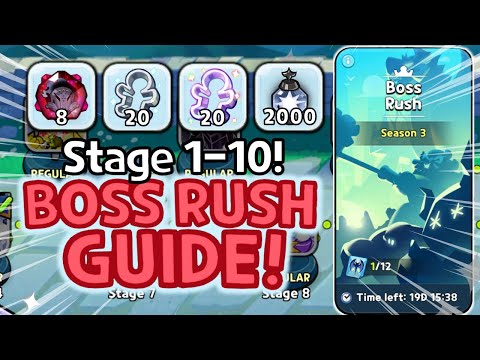 Boss Rush RETURNS! BEST & SECRET Team Synergy! (1-10 Guide)
