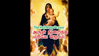 அருள் நிறைந்த மரியே மாதா ஜெபம் | Hail mary prayer in Tamil | arul niraintha mariyae prayer