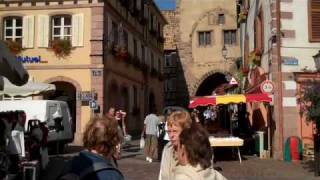 preview picture of video 'Ribeauville, France. Alsace Region. Market Saturday.'