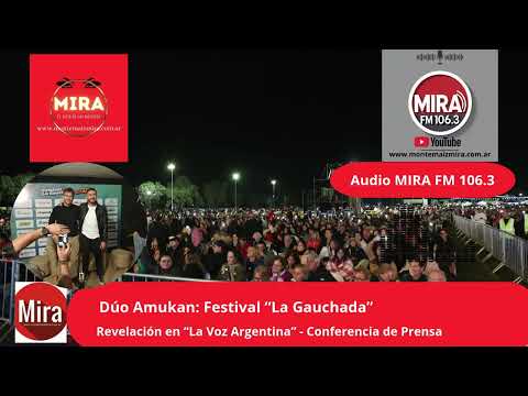 Dúo Amukan: Cerraron su gira de verano en Monte Maíz, en el escenario del Festival "La Gauchada".