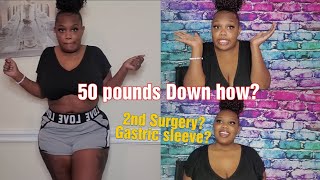 50 pounds in two months how? | second surgery? Gastric sleeve? Life update