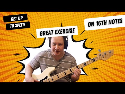 Simple Exercise to Get You Very Fast at 16th Notes on Bass Guitar