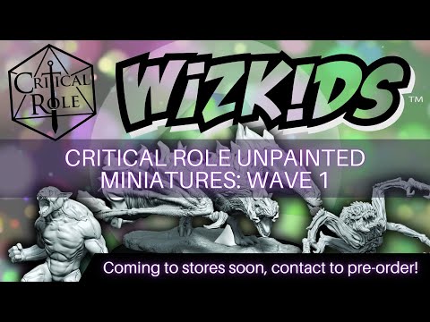 Wizkids Critical Role Unpainted Miniatures: Wave 1 Preview