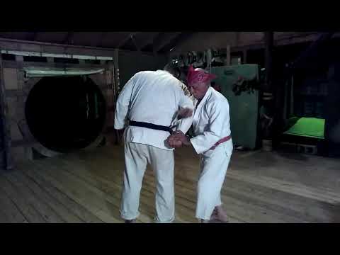 Video # 92 Goju Shi Ho Ni bunkai demonstrated by Sensei Flores on student.