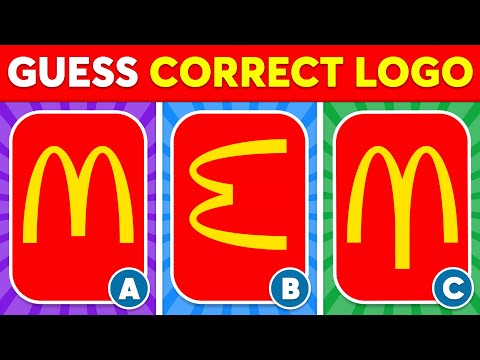 Guess The Correct Logo 🤔✅ | 60 Famous Logos | Logo Quiz 2025