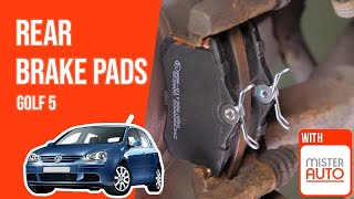 Youtube thumbnail of video "How to replace the rear brake pads Golf 5 🚗"