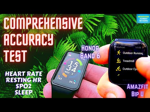 Epic Accuracy Test of Honor Band 6 vs Amazfit Bip U | Heart Rate & SpO2 & Sleep Tests