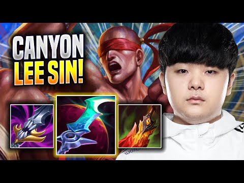 CANYON IS A MONSTER WITH LEE SIN! - DK Canyon Plays Lee Sin JUNGLE vs Elise! | Season 2023
