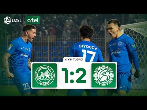 Superliga 1-tur. Dinamo - Navbahor bahsida kiritilgan gollar va xavfli vaziyatlar (Highlights)