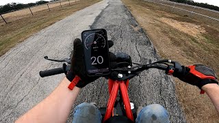 Coleman B200R Minibike First Start, Throttle Stop Removal, & Top Speed Test
