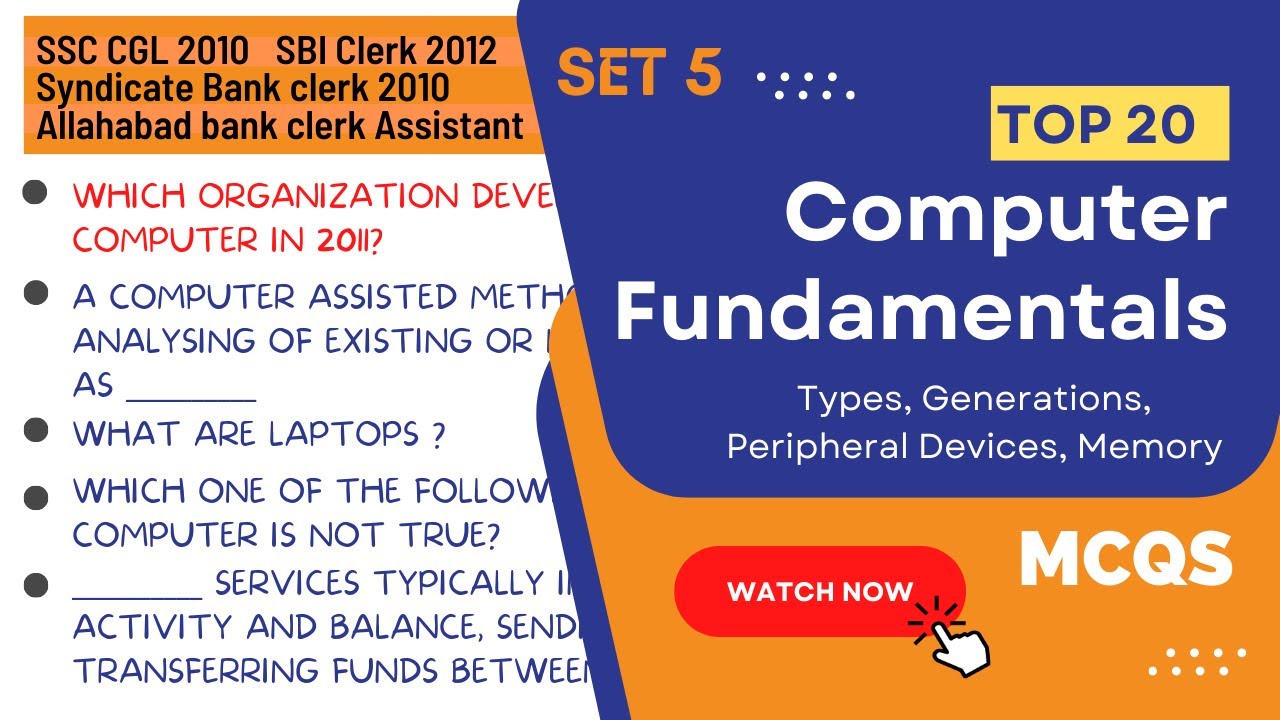 Computer Fundamental MCQ | computer fundamental mcq questions and answers | Set 5 | Align Pattern