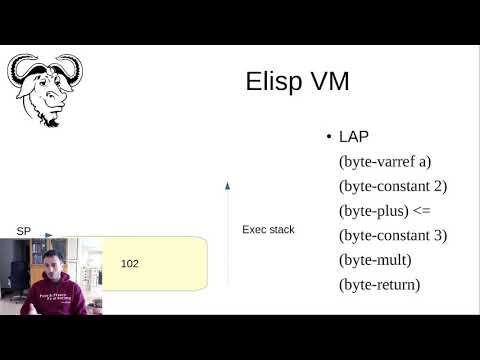 EmacsConf 2021: Emacs Lisp native compiler, current status and future developments - Andrea Corallo