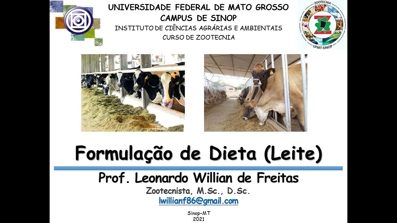 Formulação de dietas para vacas leiteiras