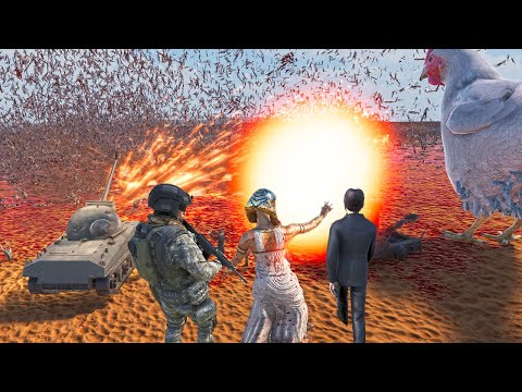 7 SUPER HEROES VS 4 MILLION ZOMBIES !!  Ultimate Epic Battle Simulator 2 | UEBS 2