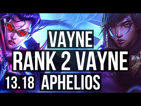 VAYNE & Neeko vs APHELIOS & Ashe (ADC) | Rank 2 Vayne, Godlike | NA Challenger | 13.18