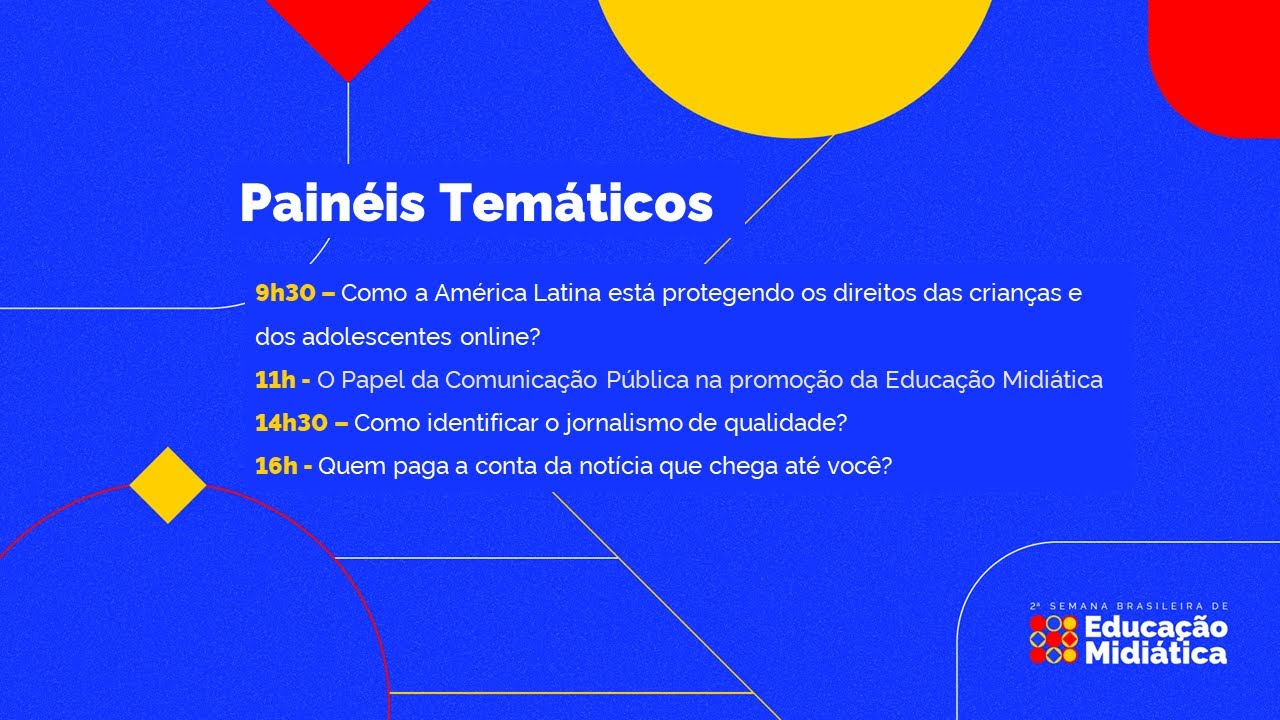 #MECAoVivo | O Papel da Comunicação Pública na promoção da Educação Midiática