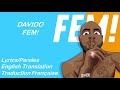 Davido - FEM  Lyrics/English Translation/Paroles/Traduction Française
