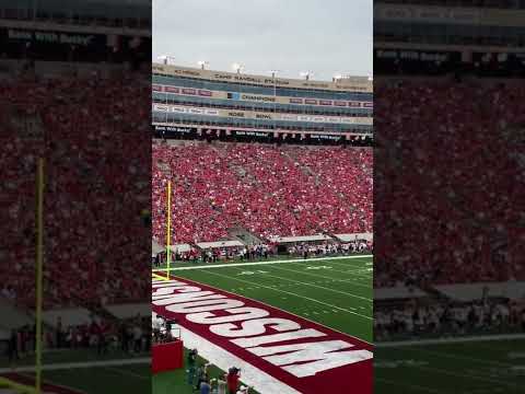 Entire Stadium Sings 'Build Me Up Buttercup' Wisconsin Football Without Music
