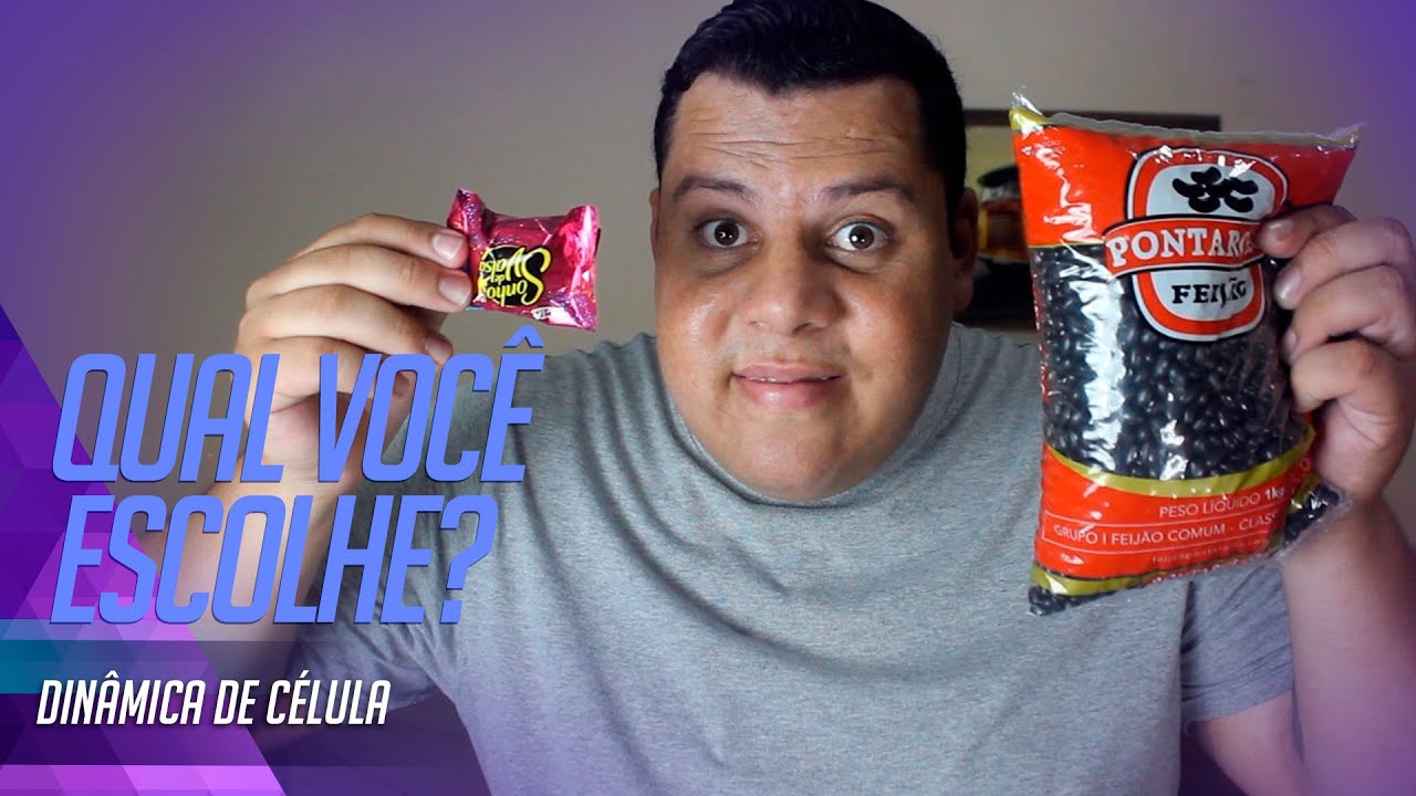 CHOCOLATE VS FEIJÃO ( ESCOLHAS ) - DINÂMICA PARA CÉLULAS / QUEBRA GELO #4