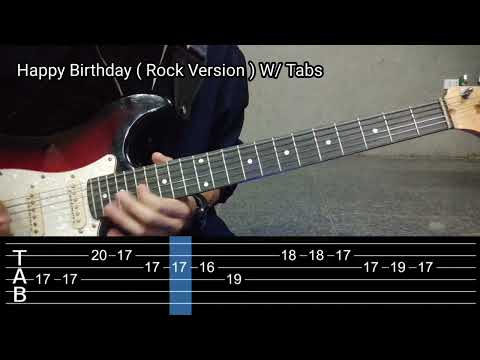 Happy Birthday Song // Rock Version | Guitar Instrumental with Tabs | JL Guitar Music