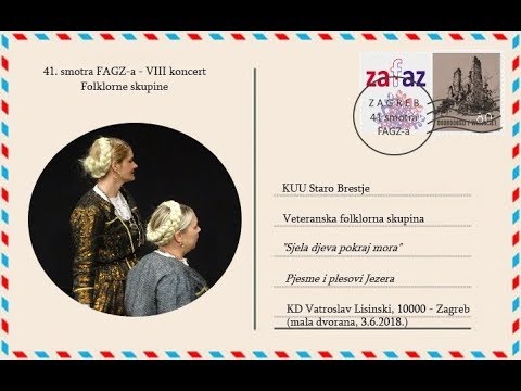 "Sjela djeva pokraj mora", pjesme i plesovi Jezera - KUU Staro Brestje, veteranska folklorna skupina