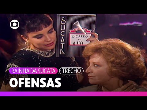 Maria do Carmo e Laurinha trocam ofensas! | Rainha da Sucata | TV Globo