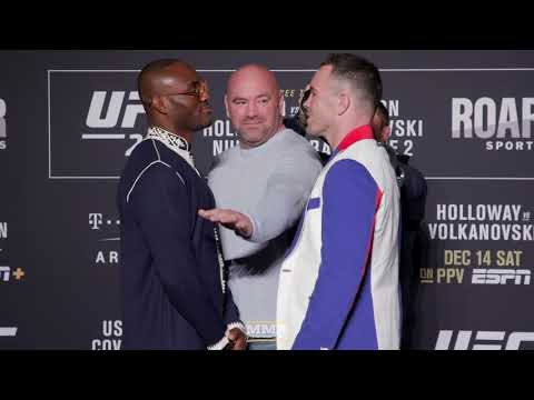 UFC 245: Kamaru Usman vs. Colby Covington Media Day Staredown - MMA Fighting