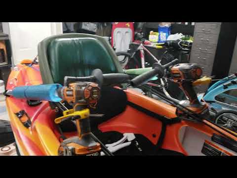 Double paddle drill kayak