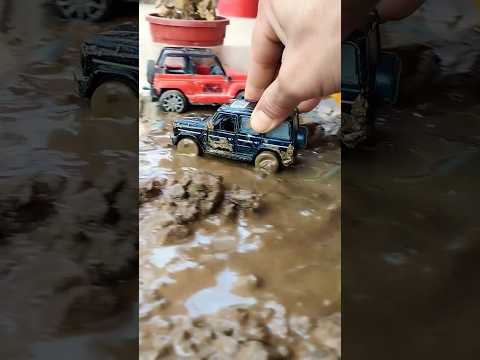 Mercedes Benz G-WAGON Extreme mud offroad 4x4 drive power test Scale model diecast miniature car