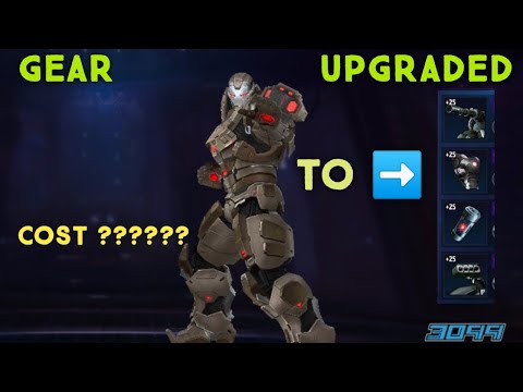 WAR MACHINE GEAR UPGRADE COST | READY FOR TIER 3 | MARVEL FUTURE FIGHT